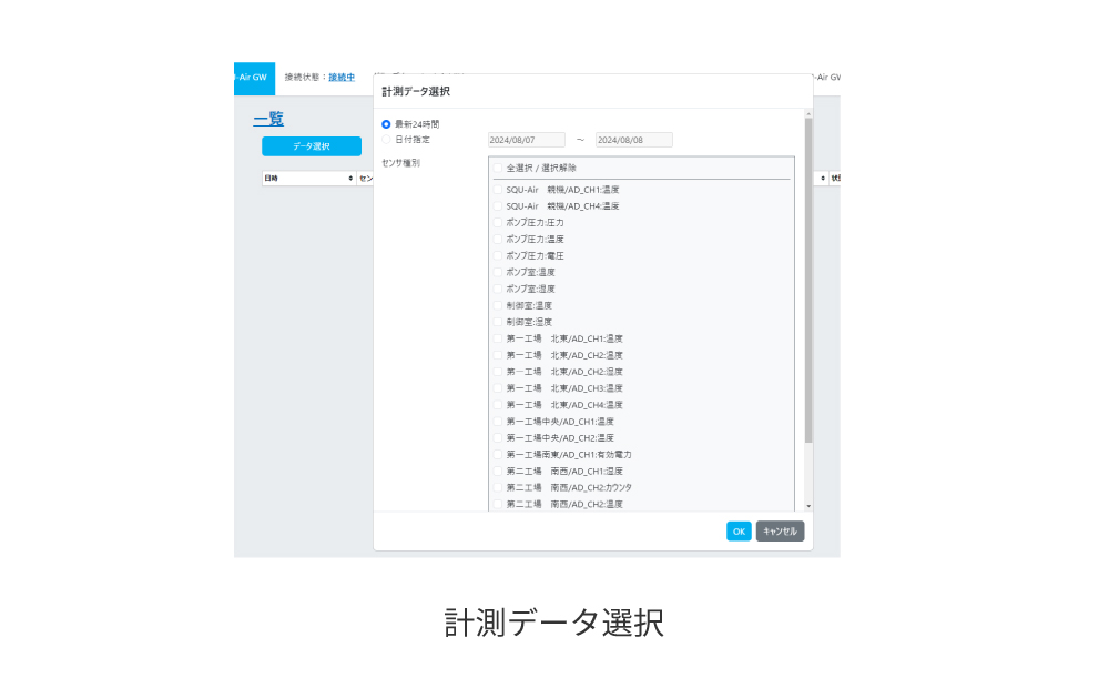 画面イメージ：グラフ